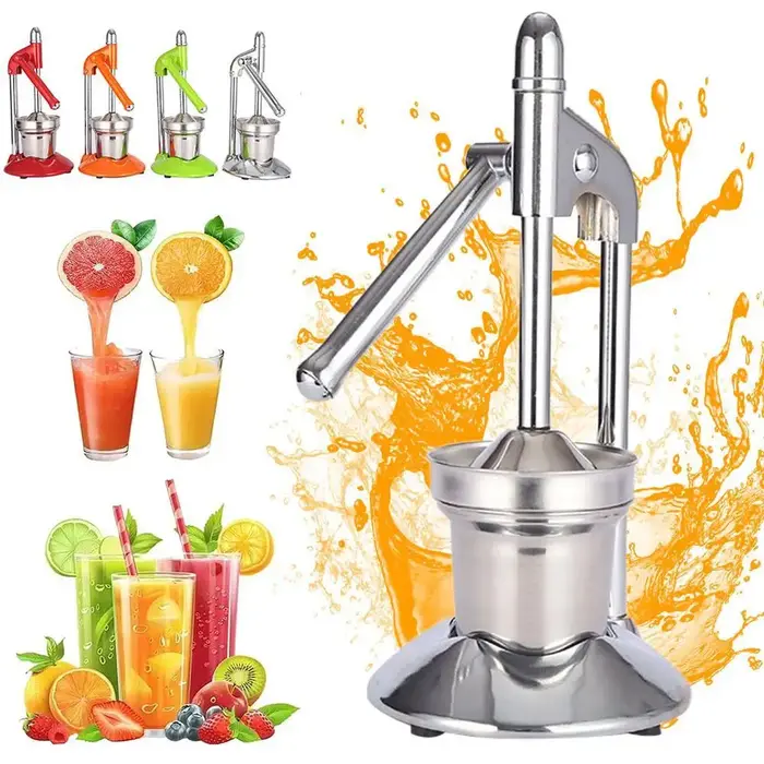 Presse-fruits manuel en acier inoxydable