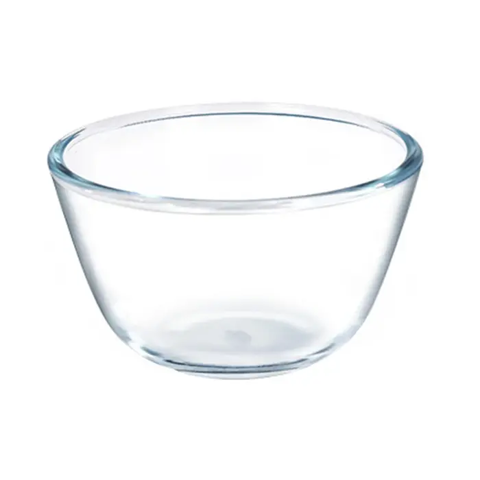 Grand bol à salade en verre, bol de service rond tout usage, micro-ondes, lavable au lave-vaisselle,