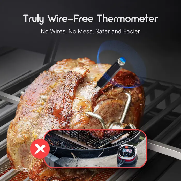 Nouveau thermomètre alimentaire à viande sans fil pour four gril BBQ fumeur cuisine intelligent numé