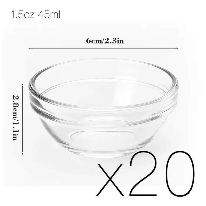 Bol en verre multifonctionnel pour gâteaux