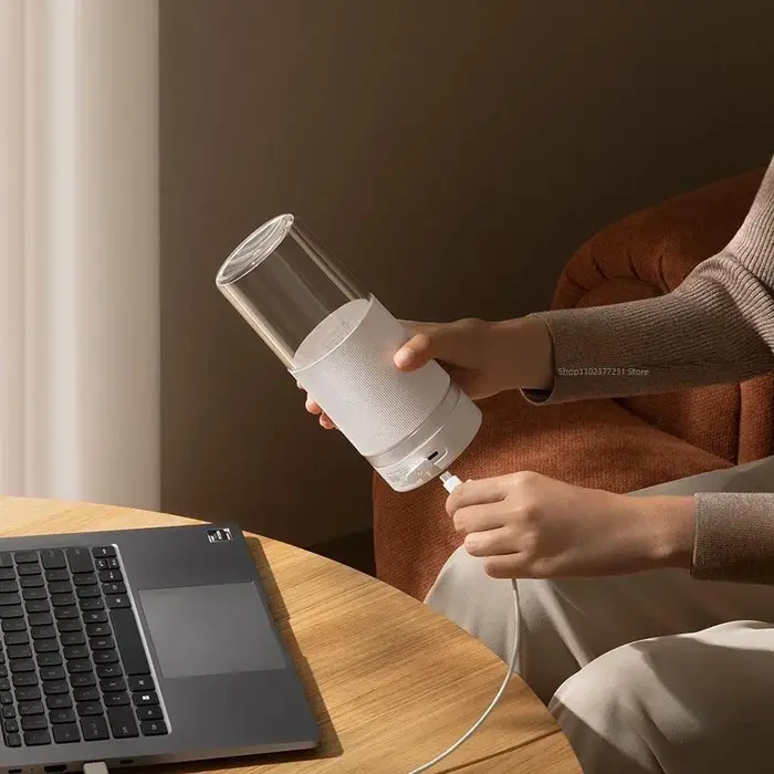 NOUVEAU Mixeur Portable MIJIA 2 en 1 : Extracteur de Jus Électrique et Robot Culinaire pour Fruits et Légumes