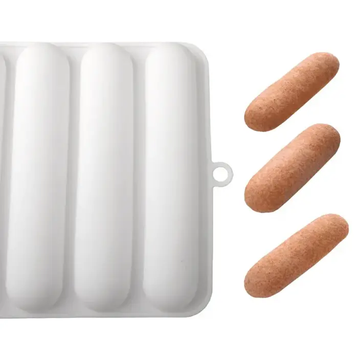 Moule de cuisson en silicone pour éclairs au chocolat à 6 cavités
