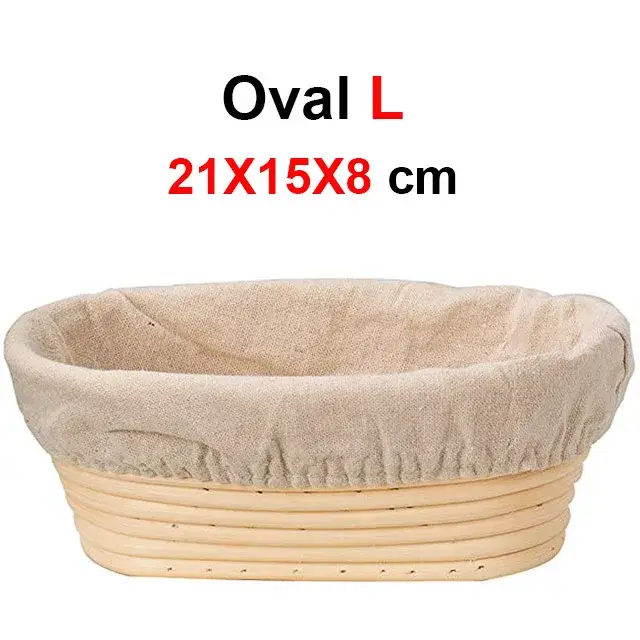 UPORS panier à pain en rotin ovale naturel