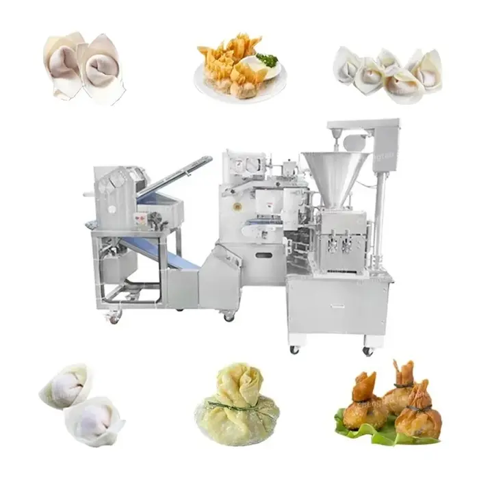 Machine de transformation alimentaire entièrement automatique pour la fabrication de wontons 220V, p