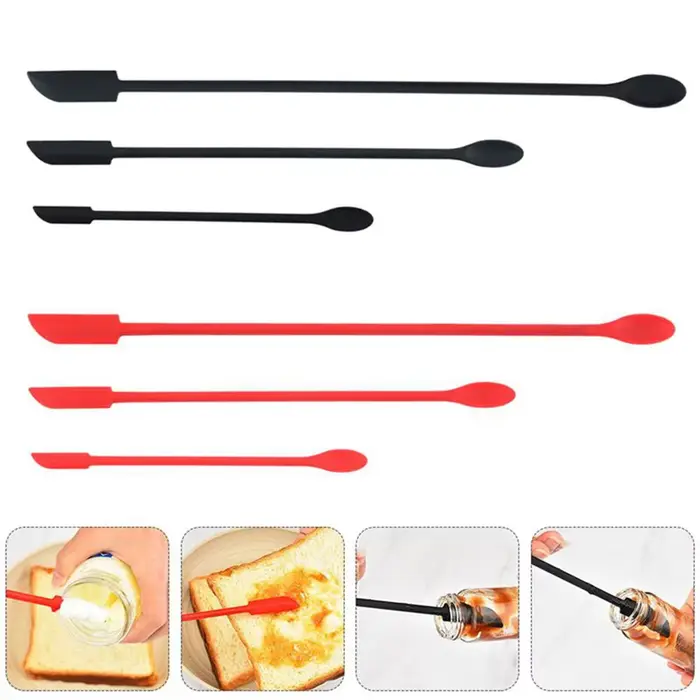 Mini cuillères à crème en silicone souple
