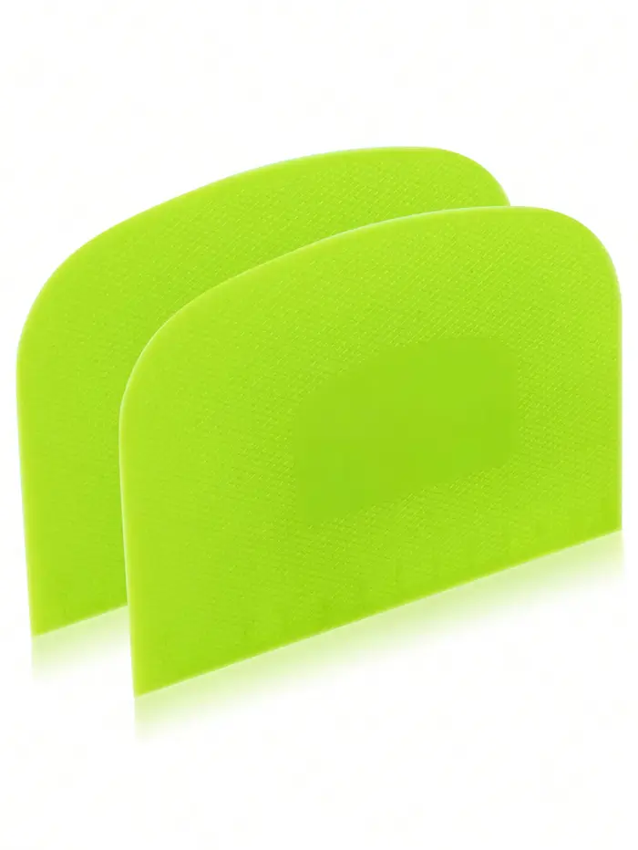 Leeseph 2 pièces bol grattoir à pâte coupe-pâte en plastique sûr aux aliments banc Flexible grattoir
