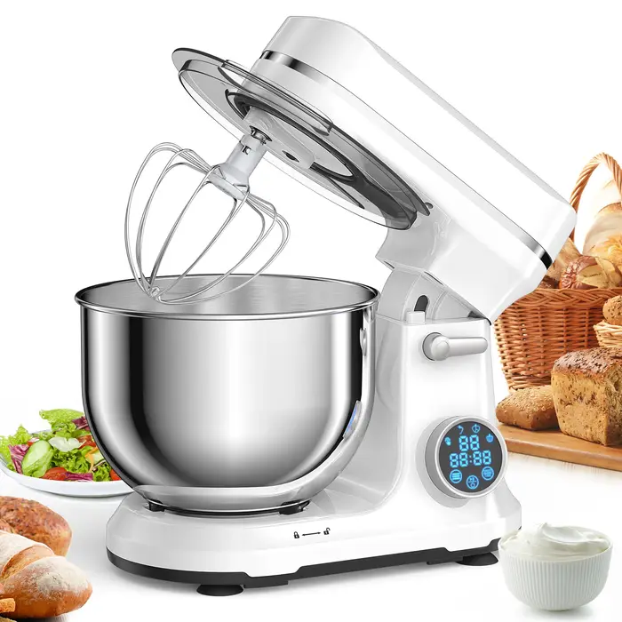 BioloMix Mélangeur sur socle de cuisine, moteur CC 1200 W 11 vitesses, écran OLED numérique, mélange