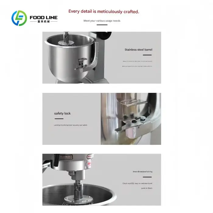 Mélangeur à pâte électrique et mini-mélangeur à spirale de table compact pour les boulangers à domicile et les petits cafés – Personnalisable