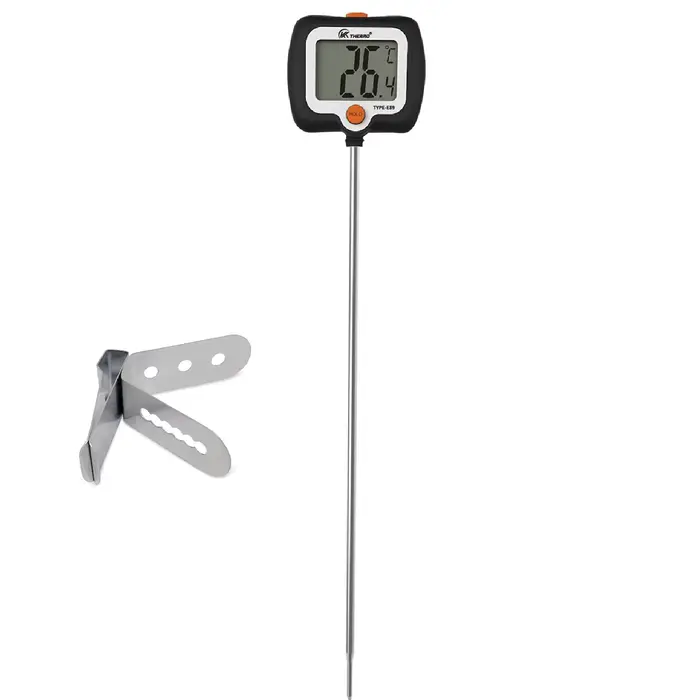 Thermomètre alimentaire numérique -300 ° C/572 ° Sonde en acier inoxydable 304, affichage LCD, jauge