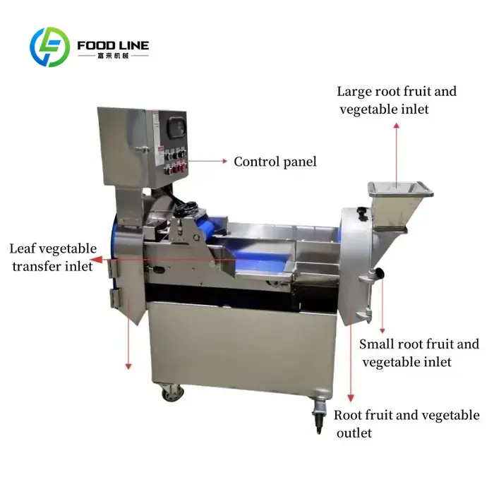 Coupe-légumes automatique personnalisé avec PLC et moteur