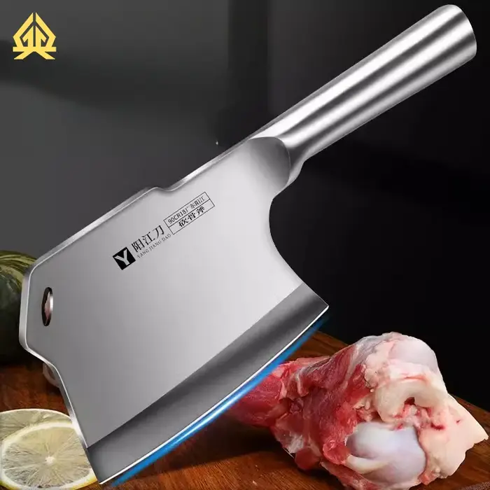 XTL-Couteau à Découper en Os de Cuisine, Outil de Coupe en Acier Inoxydable, Épais et Réduit