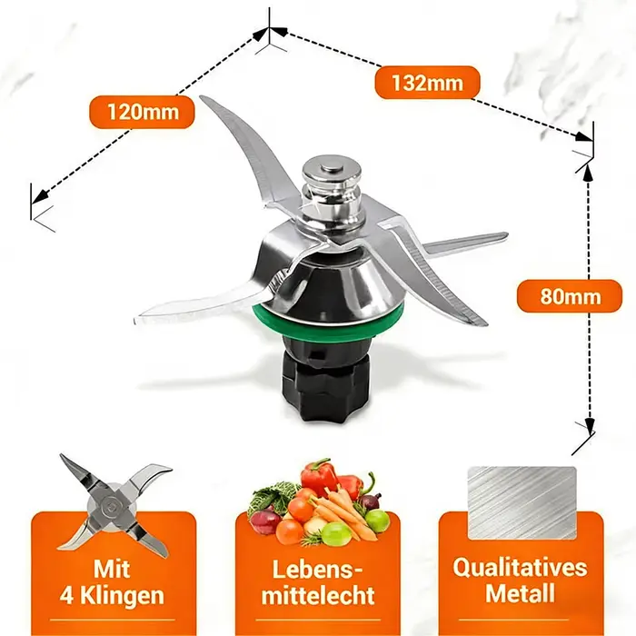 Lame de mélangeur de remplacement pour Vorwerk Thermomix TM7 TM5 TM6-processeur alimentaire couteau à mélanger cuisson TM7 TM5 TM6 accessoires