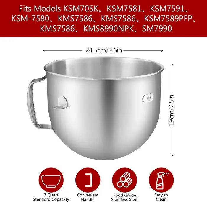 Bol en acier inoxydable 7QT