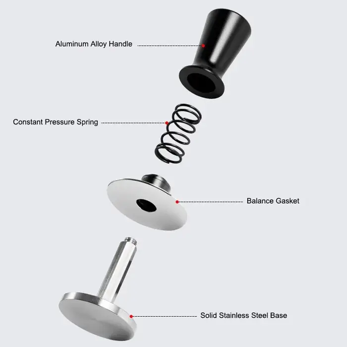 51mm 53mm 58mm Espresso Tamper Barista Café Tamper avec calibré à ressort en acier inoxydable