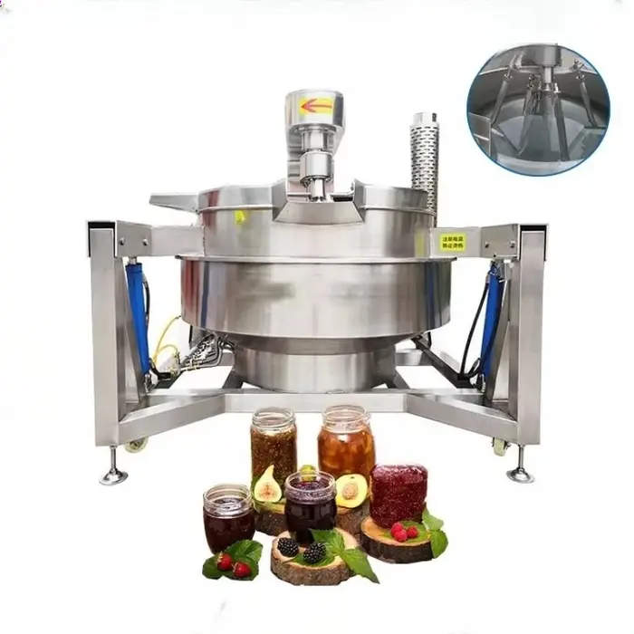Mélangeur automatique des aliments, Machine électrique à vapeur, chauffage au gaz, Pot de cuisson pl
