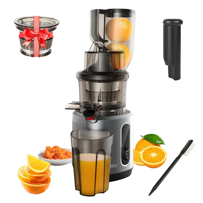 Presse-agrumes à pression froide, avec goulotte d'alimentation de 130mm, adapté aux Fruits et légume