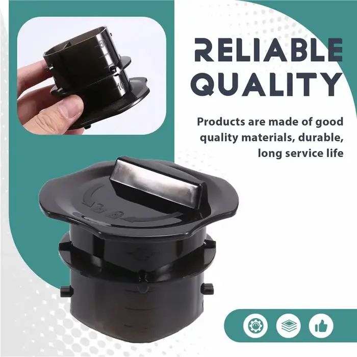 2Pcs Tasse à mesurer avec petit couvercle pour machine de cuisine Cecotec Mambo Chef