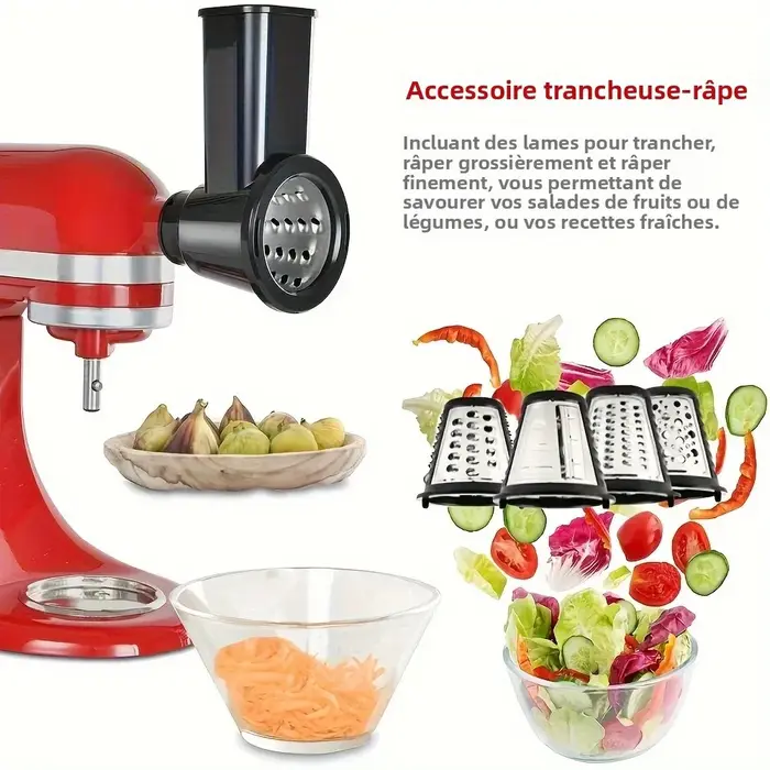 Robot culinaire KitchenAid avec trancheuse et râpe