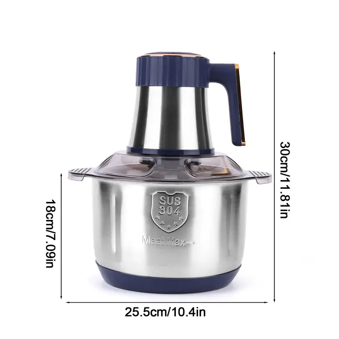 Hachoir à viande électrique 5L 500W, robot culinaire, hachoir à viande en acier inoxydable pour la m