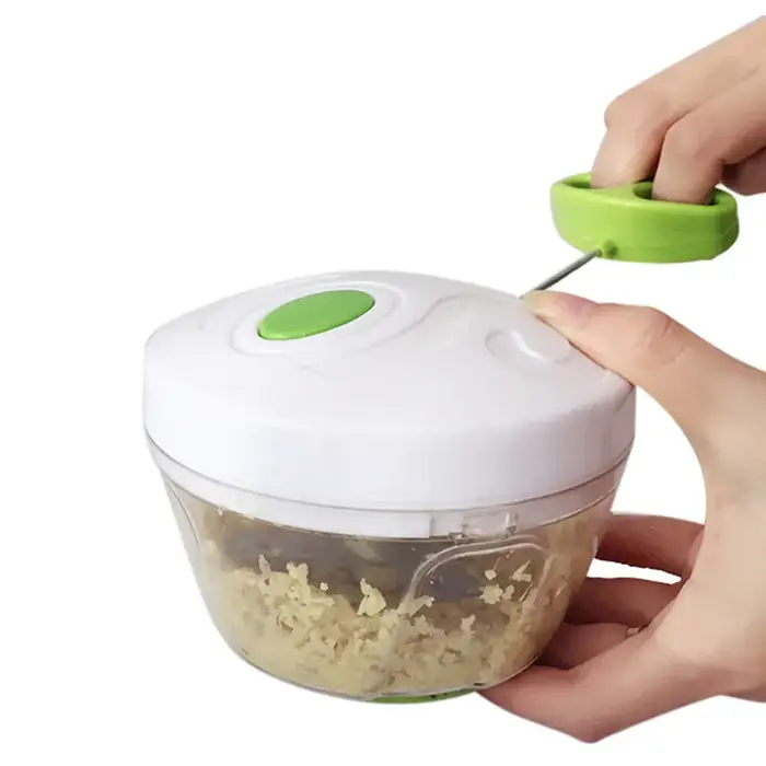 Haute qualité manuel corde alimentaire hachoir à main processeur Silcer broyeur salade fabricant ail
