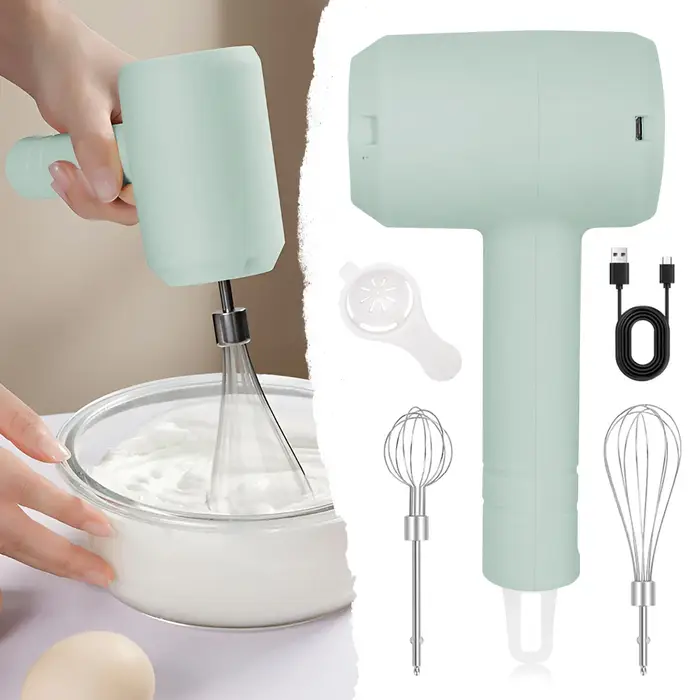 1 pièces fouet électrique agitateur mousseur à lait robot culinaire Portable 3 vitesses