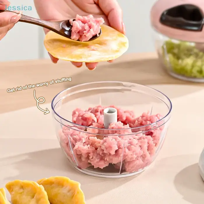 ♥ Hachoir à aliments manuel à ficelle