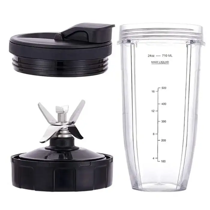 Pour les pièces de rechange Ninja Blender, 24Oz Cup 7 Fins Extracteur Lame, pour Nutri Ninja Auto IQ