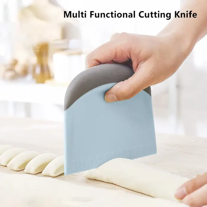 Grattoir à pâte bol grattoir pain crème gâteau Pizza Cutter banc grattoir coupe-pâte bricolage cuiss