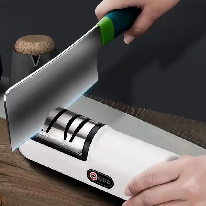 Affûteur de couteaux électrique de cuisine multifonctionnel automatique professionnel 4 vitesses aff