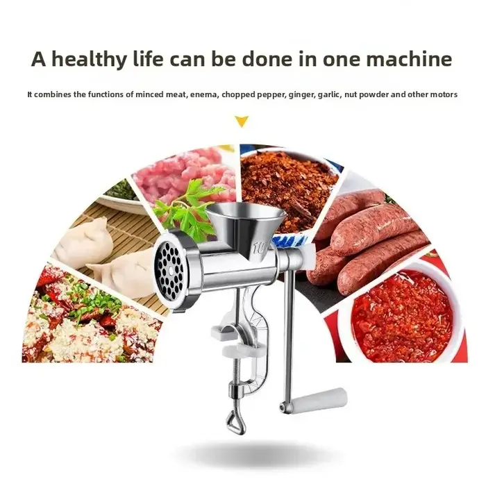 Hachoir à viande manuel multifonctionnel à manivelle