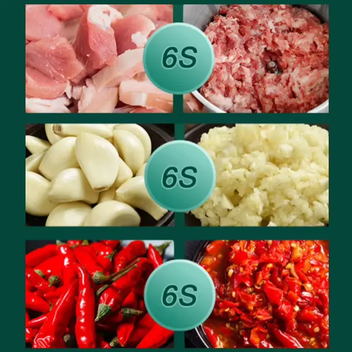 Hachoir Électrique Sans Fil pour Ail et Viande - Mini