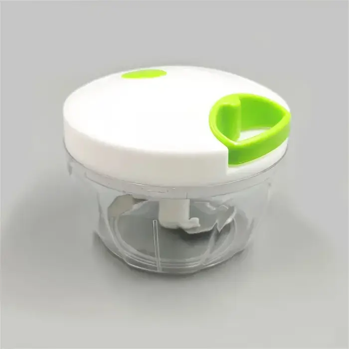 Robot broyeur alimentaire, Mini coupe-ail manuel à corde, hachoir à viande, coupe-oignon et légumes,