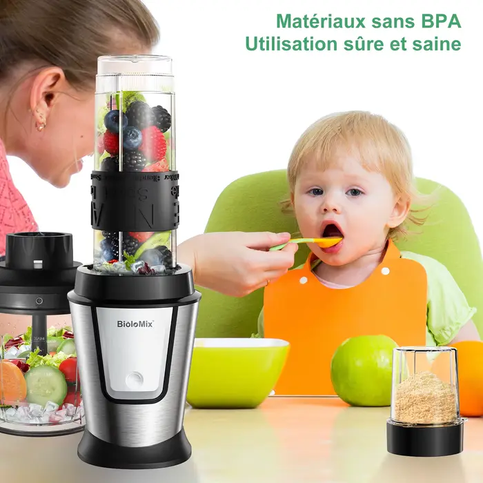 BioloMix-Robot culinaire portable multifonctionnel