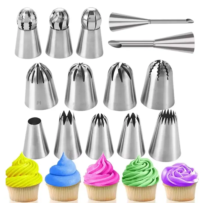 Buses de pâtisserie russe pour crème, douilles de glaçage, pointes de décoration de gâteaux, pointes de buses de gâteaux, outils de cuisson de confiserie pour gâteaux