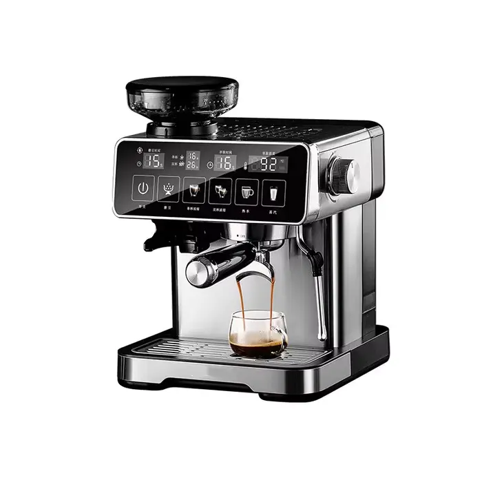 Machine à expresso 20Bar avec mousseur à lait – Cafetière entièrement automatique