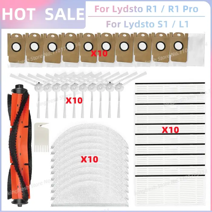 Adapté aux pièces de rechange XiaoMi Lydsto R1 / R1A / R1D / R1 Pro / S1 / L1