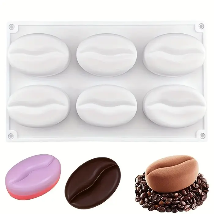 Moule à grains de café en Silicone antiadhésif, à dégagement facile et de qualité alimentaire, pour 