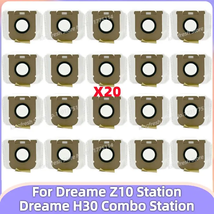 Sac à poussière compatible avec Dreame Z10 Station / Dreame H30 Combo Station / Dreame VDB1 Accessoi