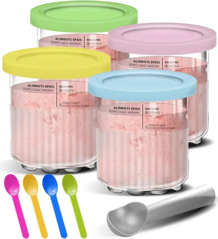 Contenants de remplacement pour les couvercles des pots Ninja Creami Deluxe NC500/501