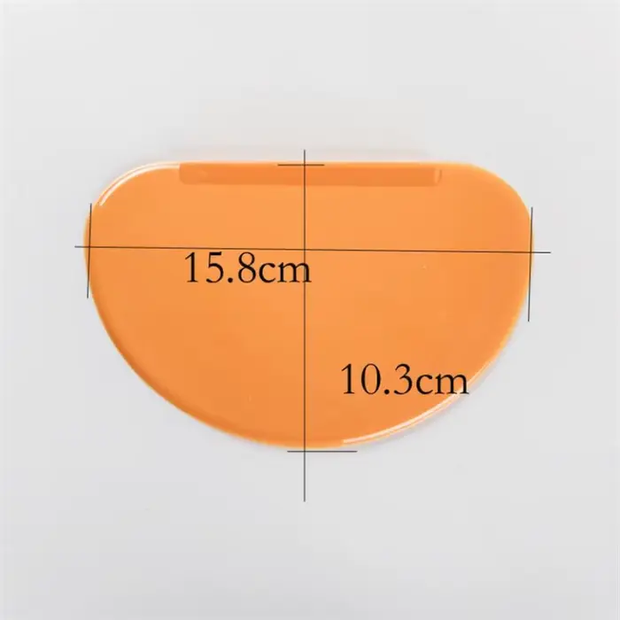 Grattoir à pâte en plastique souple et Flexible Orange