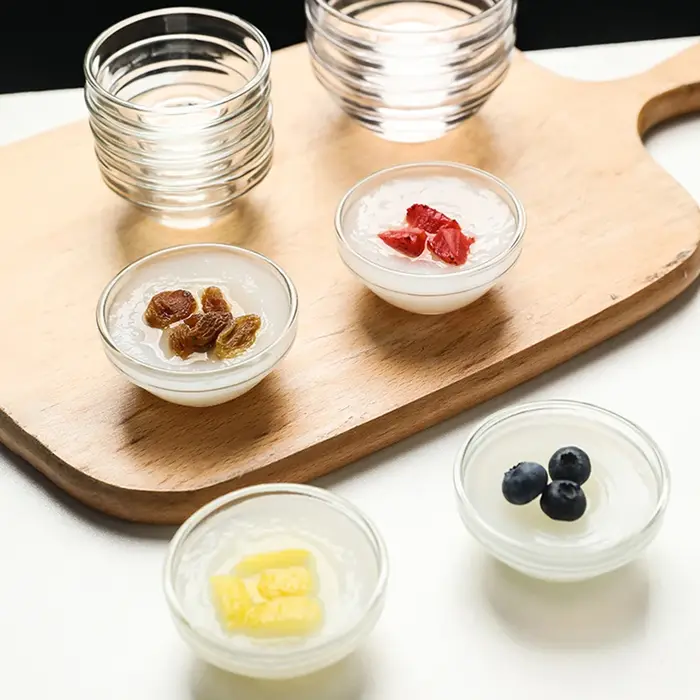 Bol à gâteau en verre Mini bols à pincer