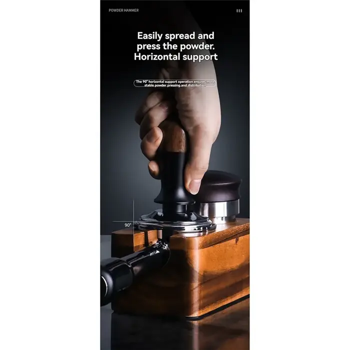 B59B-Dase plate 51MM doseur expresso Force constante Impact distributeur de café outil de nivellement