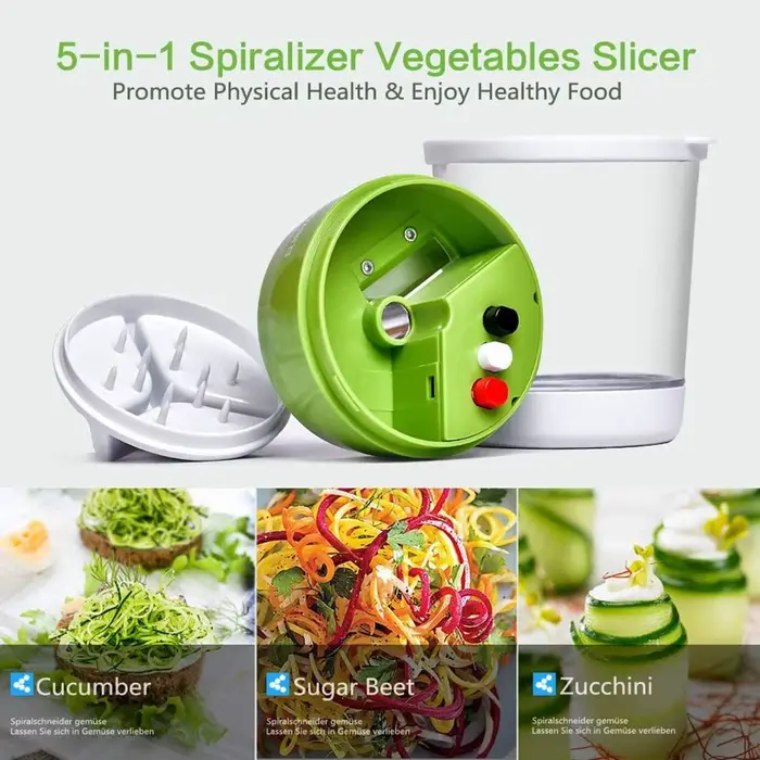 Coupe-légumes manuel en spirale