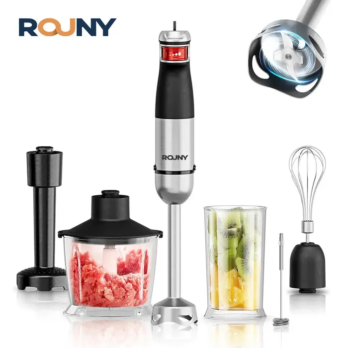 Mixeur Plongeant Électrique Portable 6-en-1 Multifonction
