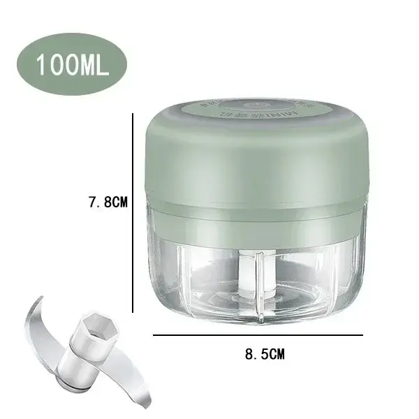 Hachoir électrique de cuisine 250/100ML, Mini broyeur de nourriture USB, hachoir à viande Portable, 