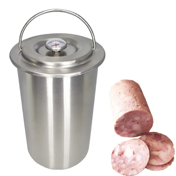 Presse à jambon en acier inoxydable 304, Machine avec thermomètre, outils de cuisine pour viande et 