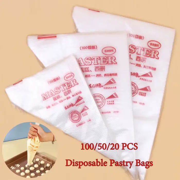 50 100 pièces sacs à pâtisserie jetables équipement de confiserie accessoires