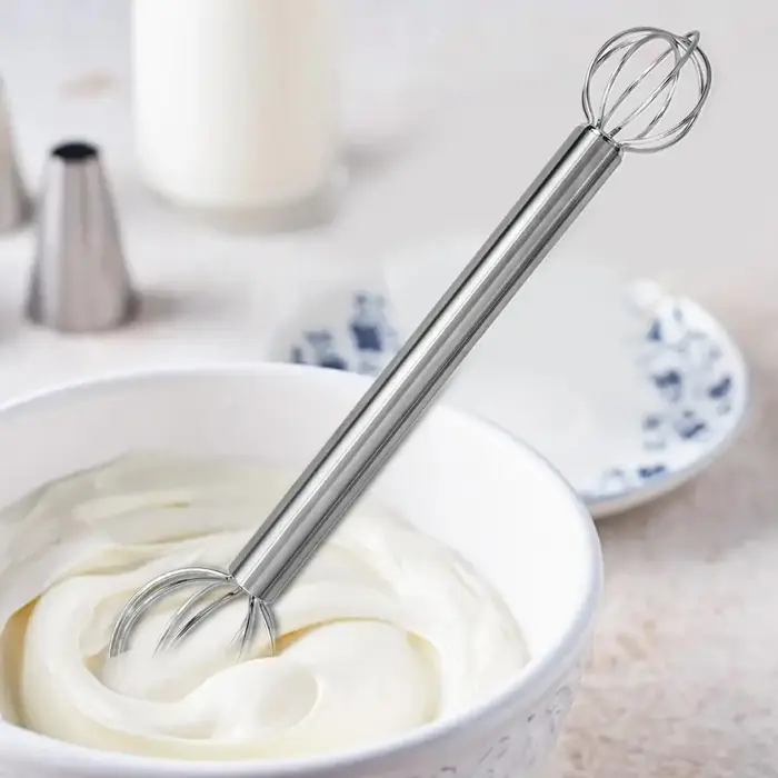 Fouet à crème manuel en acier