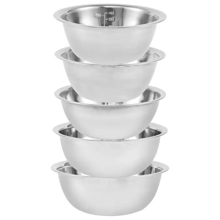 Ensemble de bols à mélanger en acier inoxydable