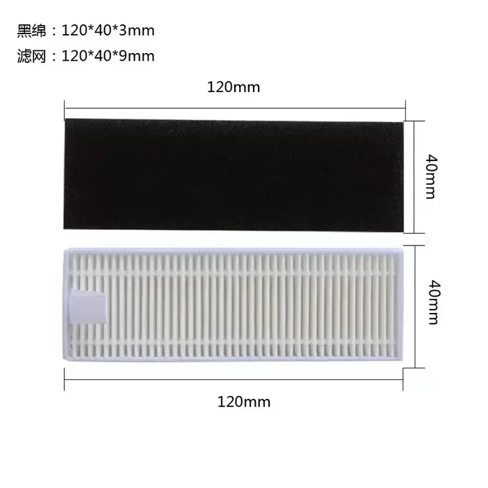 Filtre Hepa brosse principale brosse latérale vadrouille tissu sac à poussière pour Lenovo T1 Pro LR
